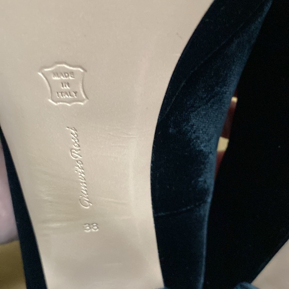 Gianvito Rossi Sherry Velvet Platforms - Picture 13 of 14